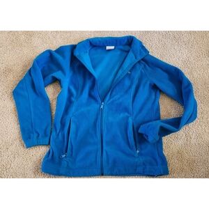 Blue Columbia Fleece Zip-Up Jacket